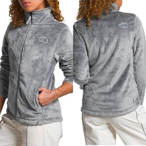 The North Face Meld Gray‎ Osito Silken Raschel Fleece Stand Collar Jacket